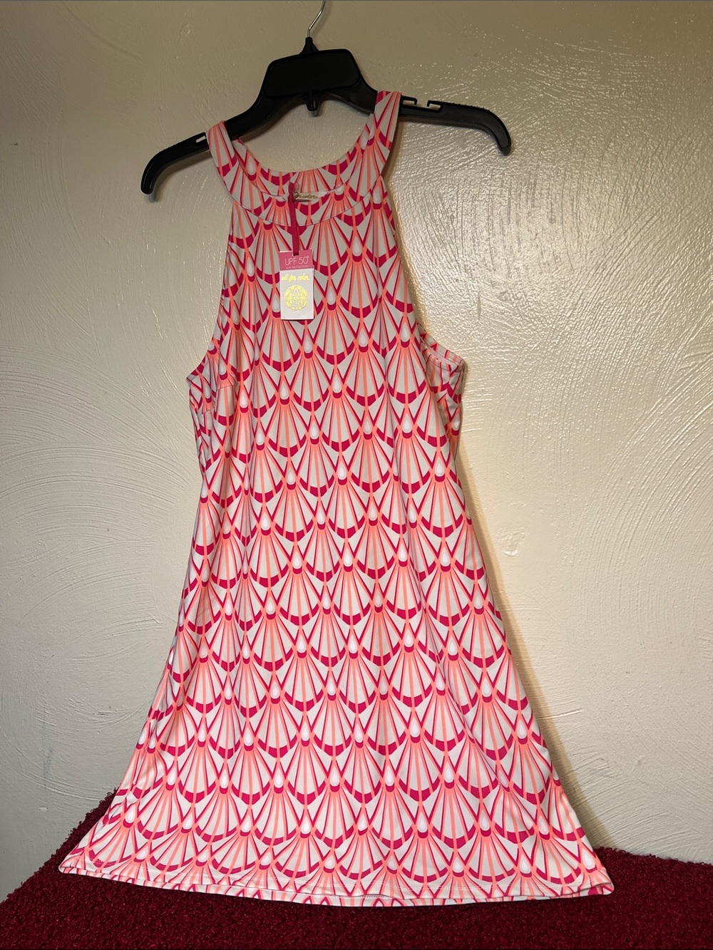 NWT All for Color sleeveless dress UPF 50+ sun protection Medium - Picture 2 of 10